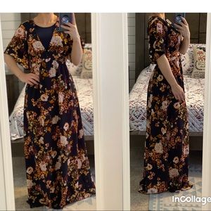 SOLD. Floral Maxi Dress.
